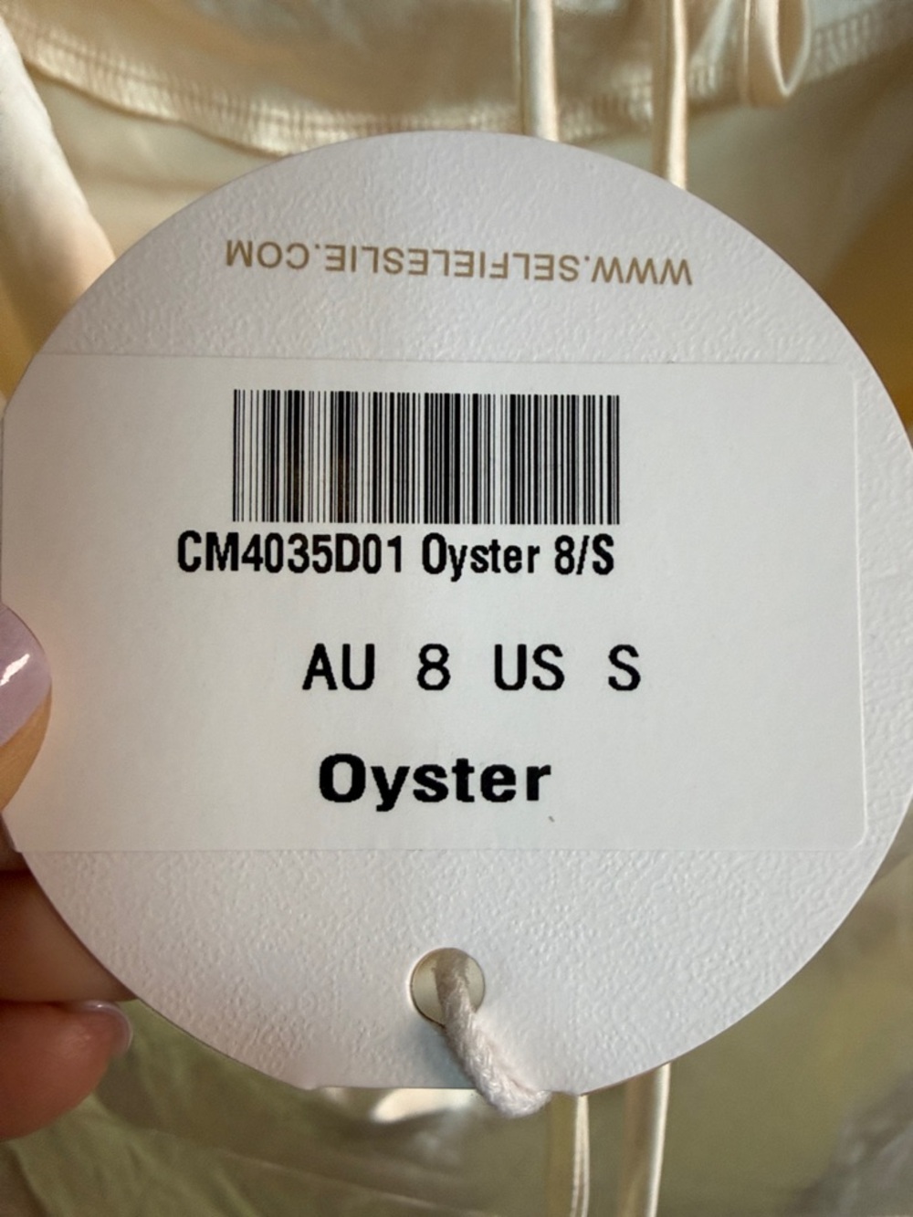 Loveland Cowl Back Midi Dress Oyster NWT - Picture 8 of 8